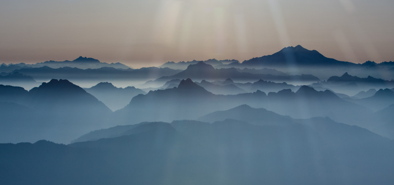 Morning Mist And The Cascades